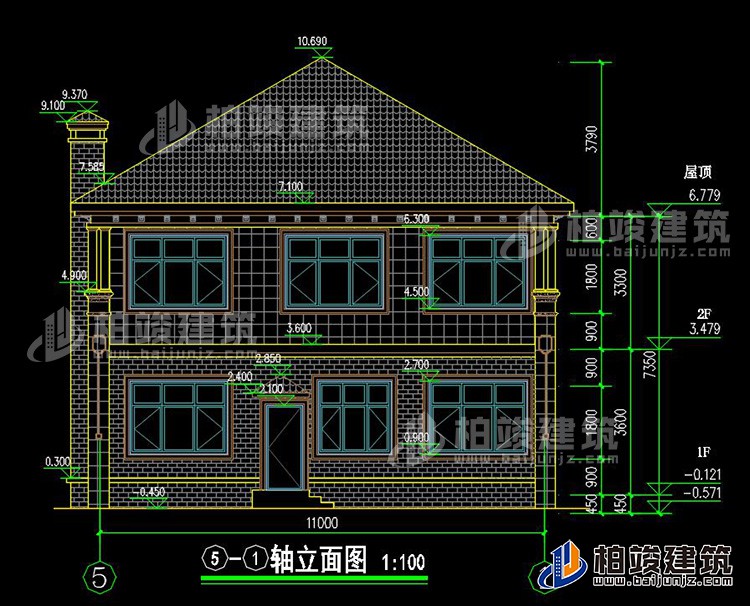 农村二层别墅图片大全 新款BZ2563-简欧风格