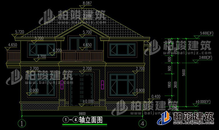 正立面图