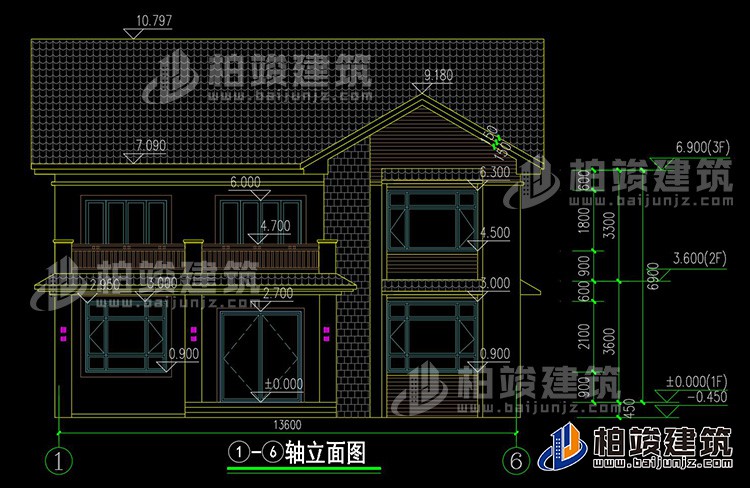 正立面图